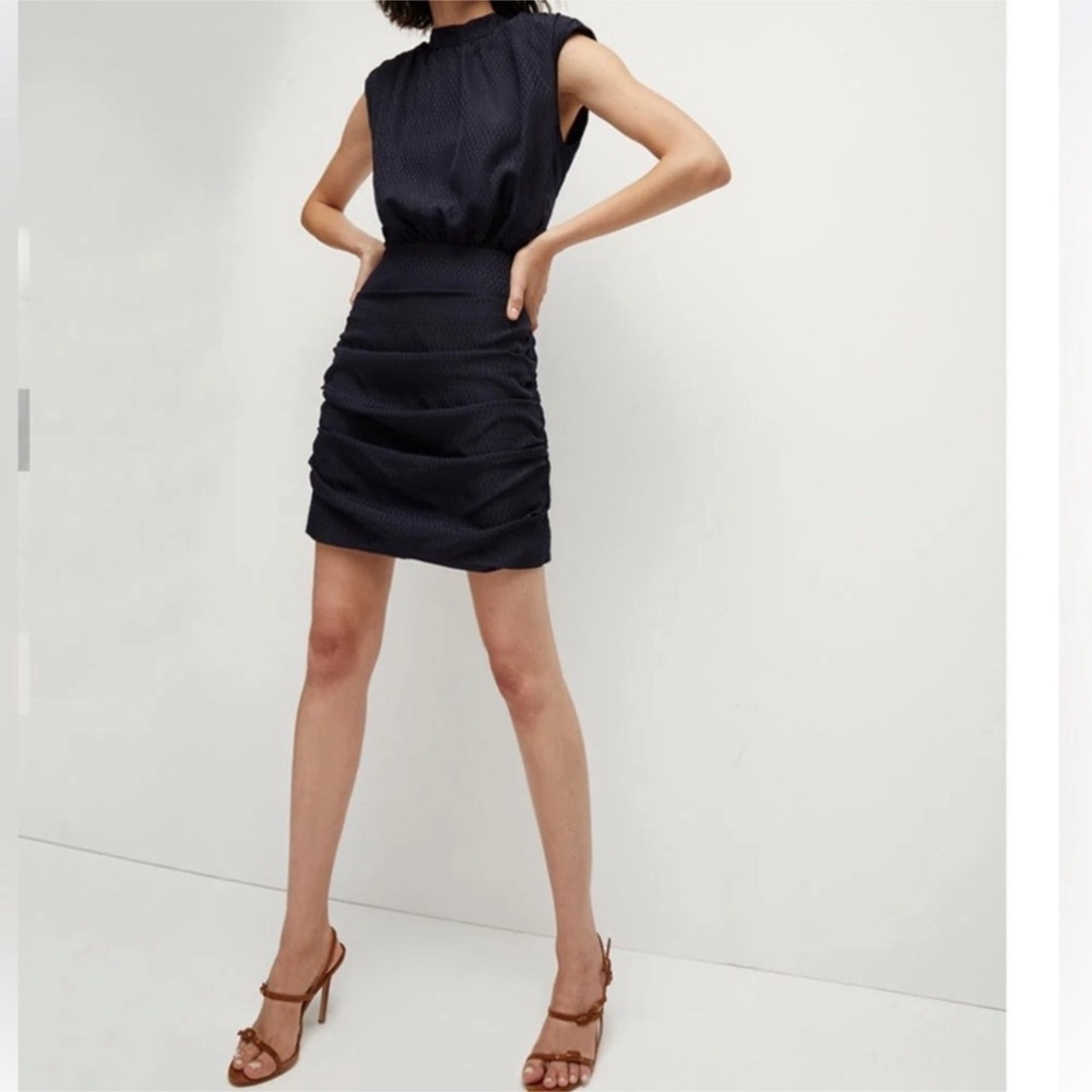 Veronica Beard Tima Ruched Mini Dress Sz 8